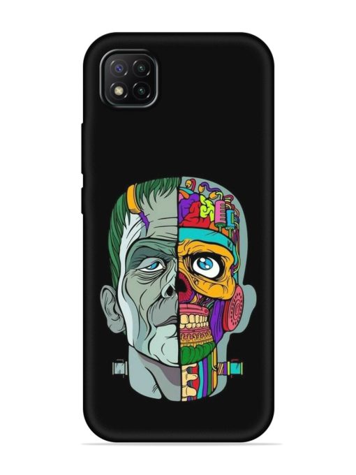 Men Vs Skull Embossed Soft Silicone Case for Poco C3 Zapvi