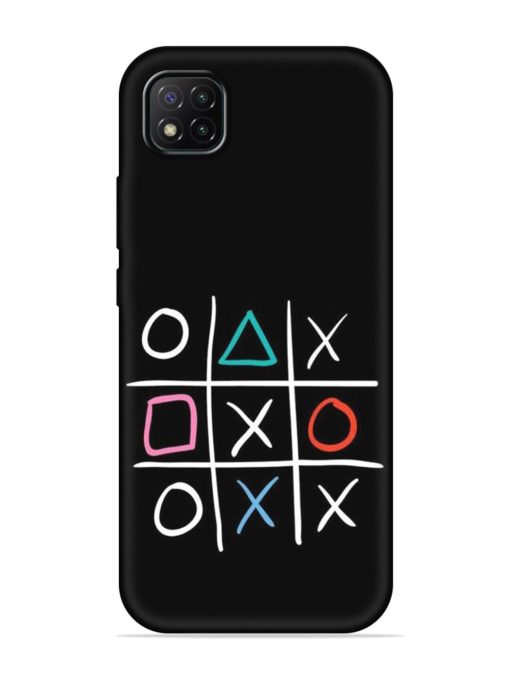 Super Neon Tic-Tac-Toe Embossed Soft Silicone Case for Poco C3