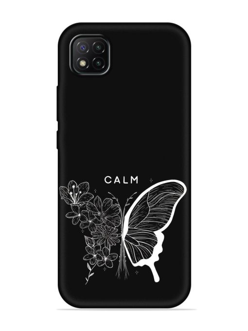 Calm Embossed Soft Silicone Case for Poco C3 Zapvi