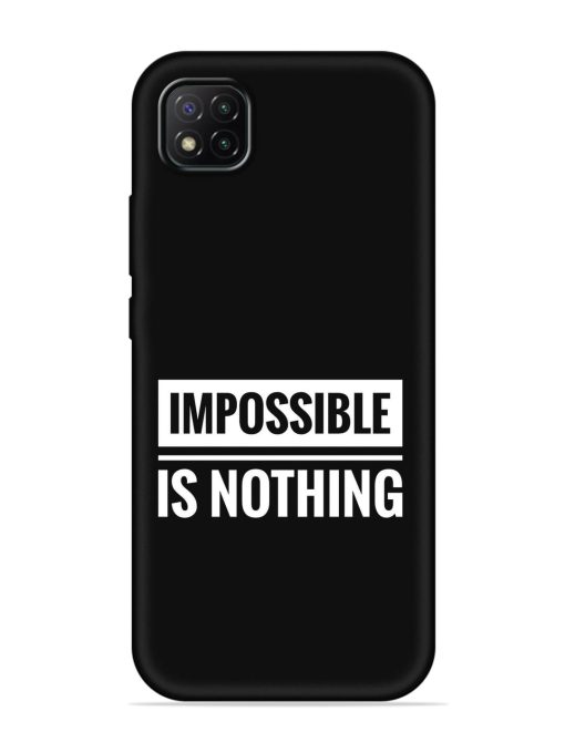 Impossible Is Nothing Embossed Soft Silicone Case for Poco C3 Zapvi