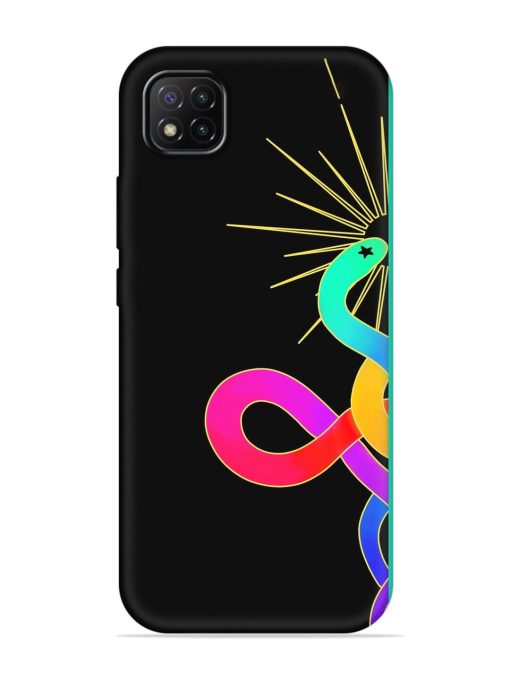 Art Geometric Abstraction Embossed Soft Silicone Case for Poco C3 Zapvi