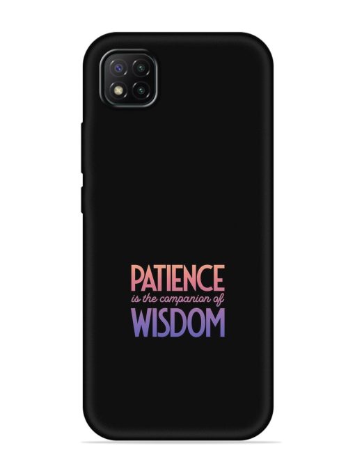 Patience Is The Embossed Soft Silicone Case for Poco C3 Zapvi