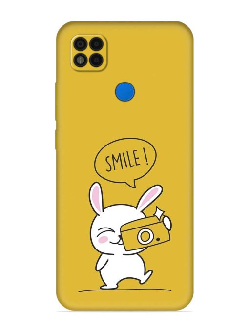 Hey Smile Please Embossed Soft Silicone Case for Poco C31 Zapvi