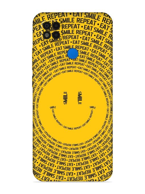 Smiley Embossed Soft Silicone Case for Poco C31 Zapvi