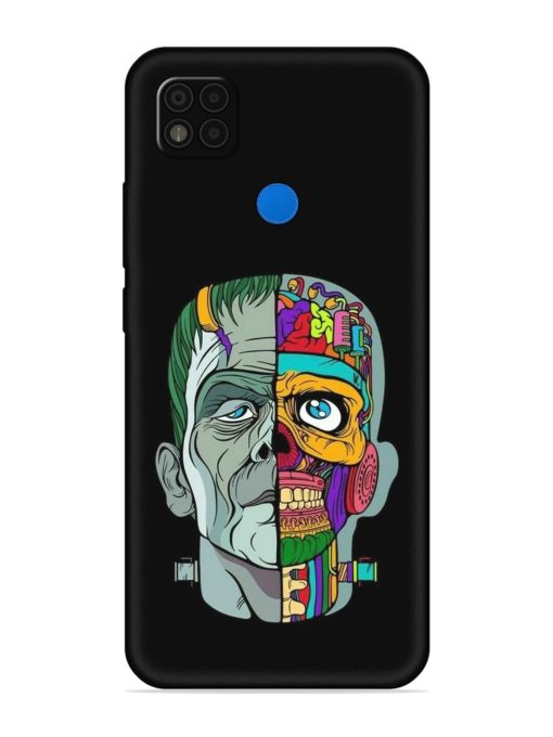 Men Vs Skull Embossed Soft Silicone Case for Poco C31