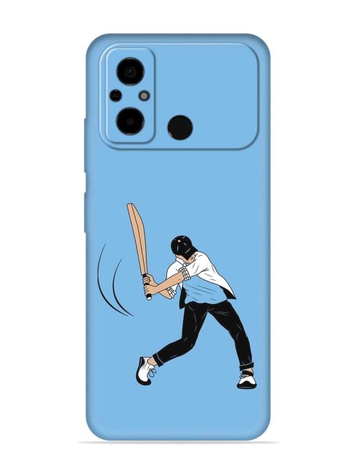 Cricket Gully Boy Embossed Soft Silicone Case for Poco C55 Zapvi