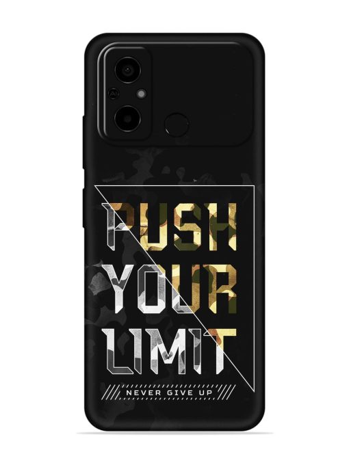 Push Your Limits Embossed Soft Silicone Case for Poco C55 Zapvi