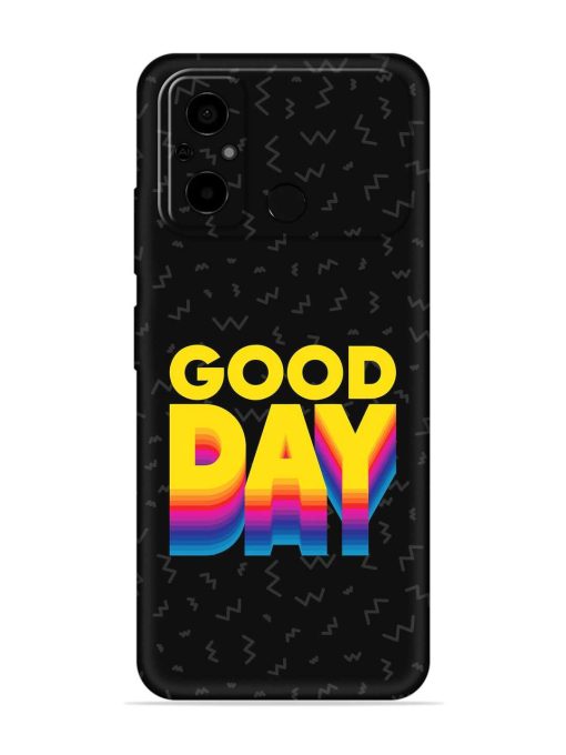 Good Day Embossed Soft Silicone Case for Poco C55 Zapvi