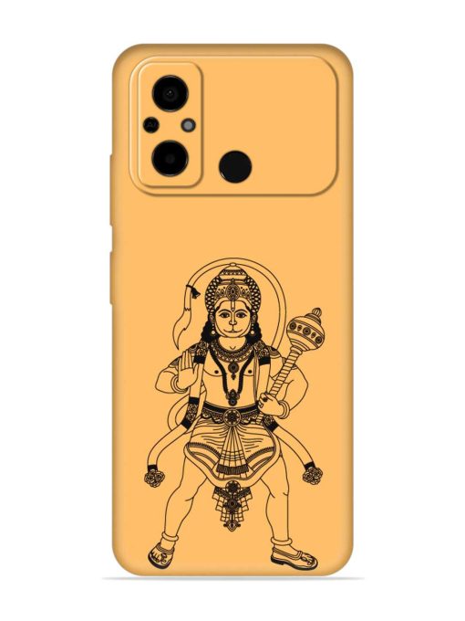 Indian God Hanuman Embossed Soft Silicone Case for Poco C55