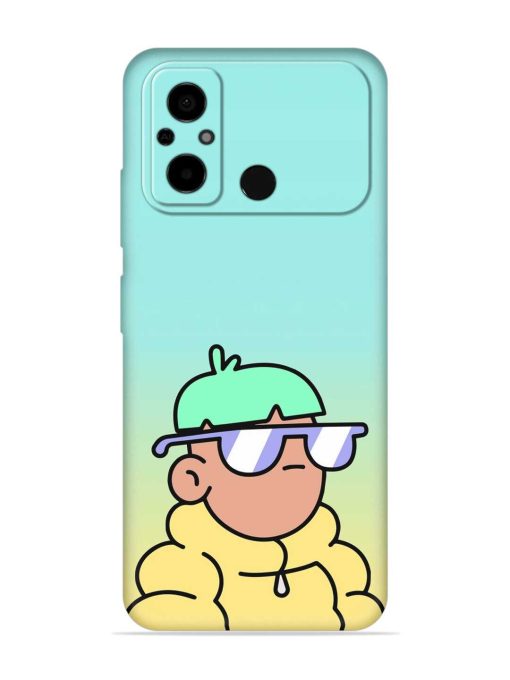 Doodles Cool Character Embossed Soft Silicone Case for Poco C55 Zapvi