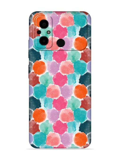 Colorful Seamless Pattern Embossed Soft Silicone Case for Poco C55 Zapvi