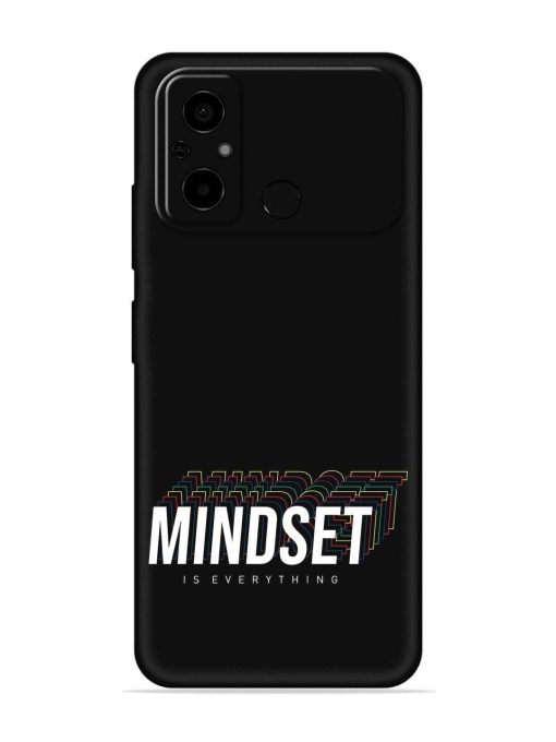 Mindset Everything Slogan Embossed Soft Silicone Case for Poco C55 Zapvi