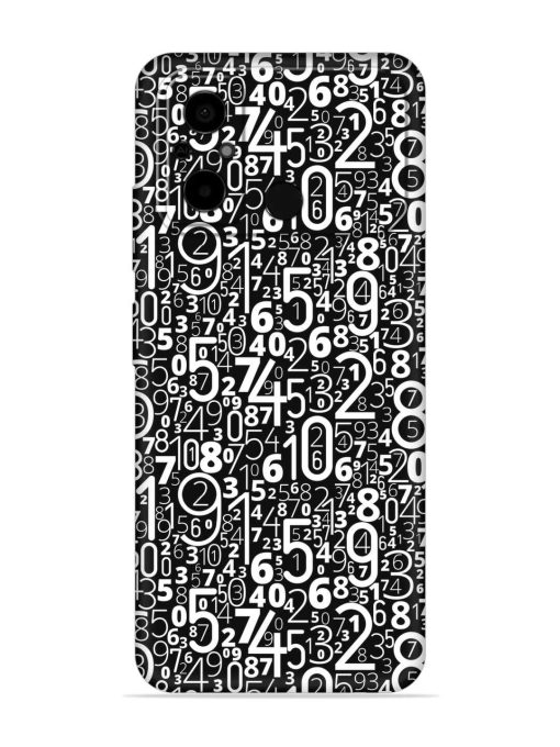 Many Numbers Different Embossed Soft Silicone Case for Poco C55 Zapvi