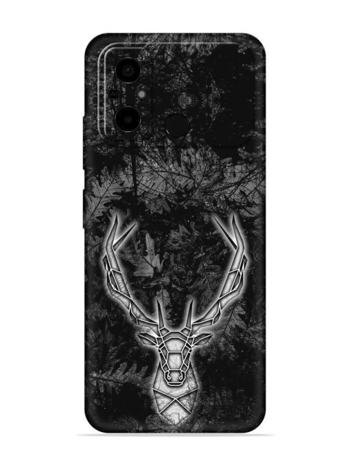 Ancient Deer Embossed Soft Silicone Case for Poco C55 Zapvi