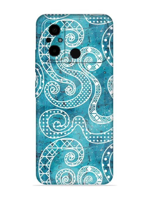 Vintage Curved Seamless Embossed Soft Silicone Case for Poco C55 Zapvi