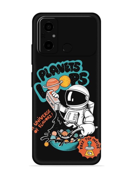 Planets Loop Embossed Soft Silicone Case for Poco C55 Zapvi