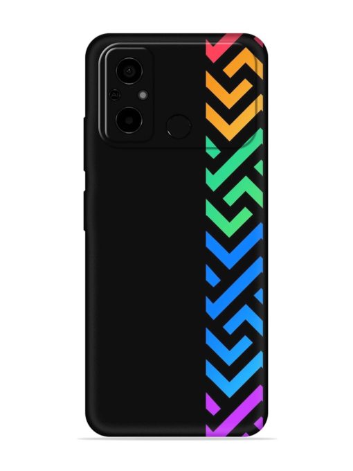 Colorshape Stripes Embossed Soft Silicone Case for Poco C55