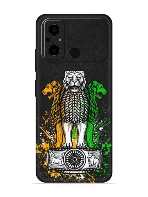 Pillars Of Ashoka Embossed Soft Silicone Case for Poco C55 Zapvi