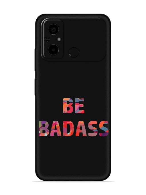 Be Badass Embossed Soft Silicone Case for Poco C55 Zapvi