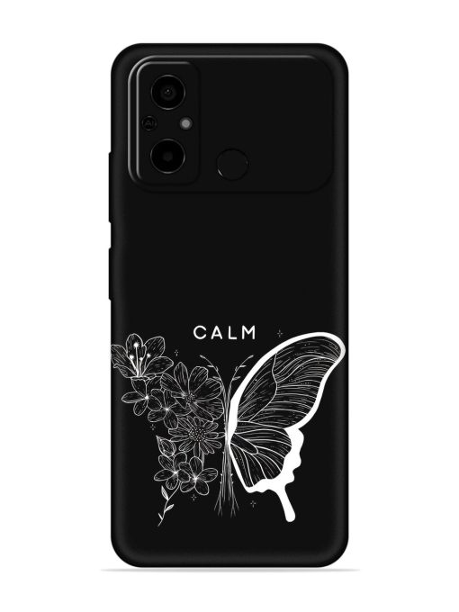 Calm Embossed Soft Silicone Case for Poco C55 Zapvi