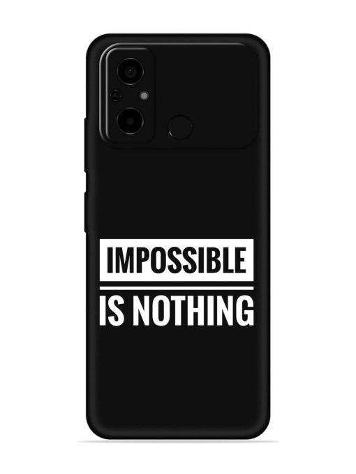 Impossible Is Nothing Embossed Soft Silicone Case for Poco C55 Zapvi