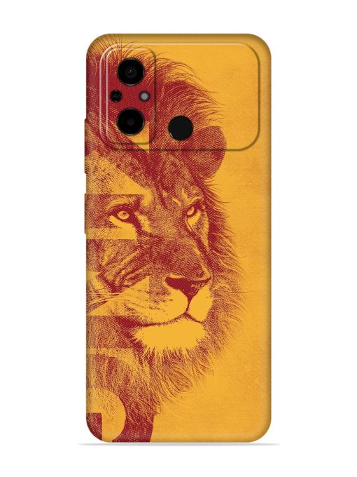 Gold Lion Crown Art Embossed Soft Silicone Case for Poco C55 Zapvi