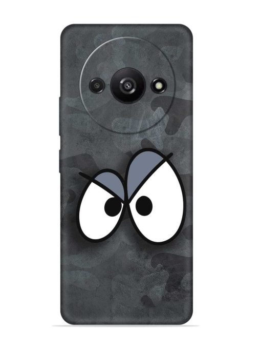 Big Eyes Night Mode Embossed Soft Silicone Case for Poco C61