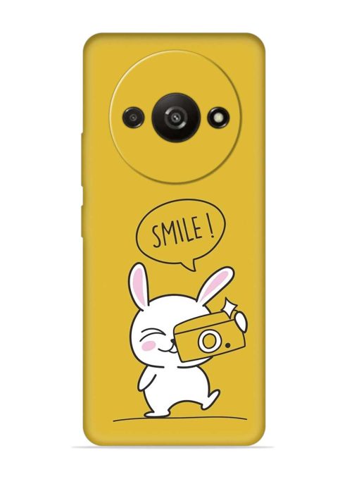 Hey Smile Please Embossed Soft Silicone Case for Poco C61