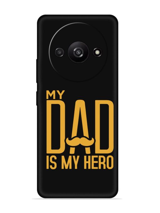 My Dad Is My Hero Embossed Soft Silicone Case for Poco C61 Zapvi