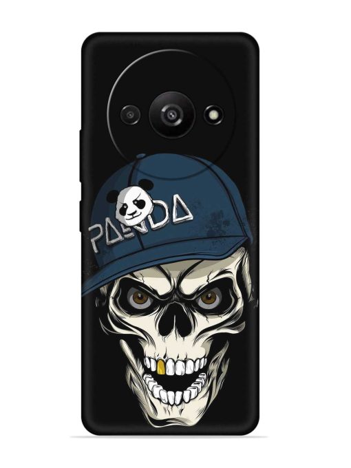 Panda Skull Embossed Soft Silicone Case for Poco C61 Zapvi