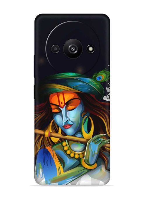 Krishna Art Embossed Soft Silicone Case for Poco C61 Zapvi