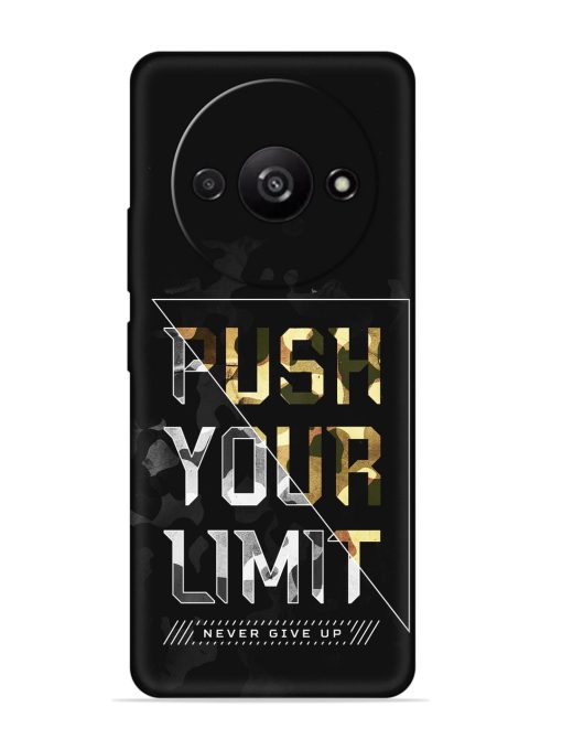 Push Your Limits Embossed Soft Silicone Case for Poco C61 Zapvi