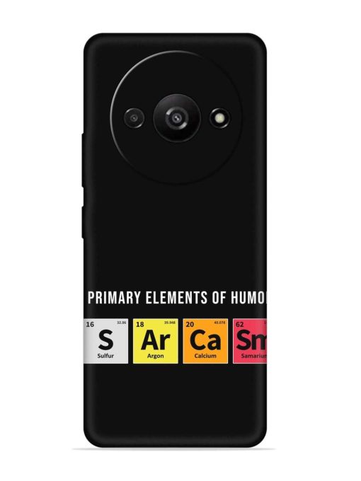 Primary Elements Humor Embossed Soft Silicone Case for Poco C61