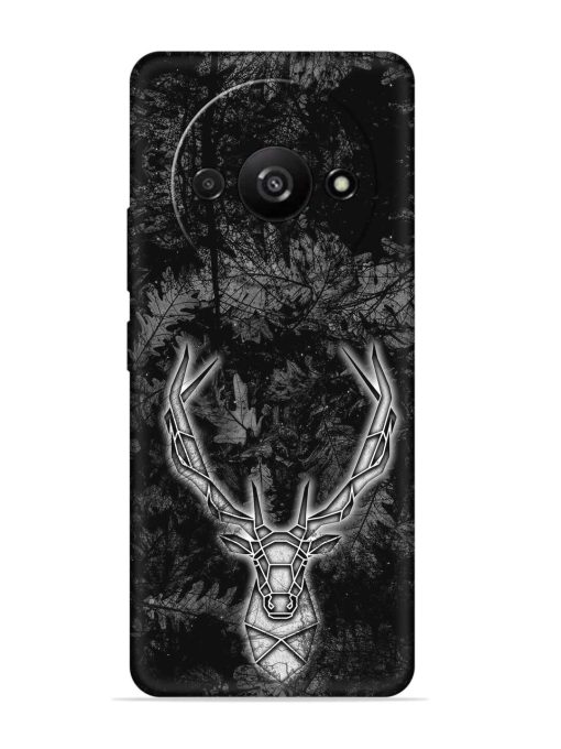 Ancient Deer Embossed Soft Silicone Case for Poco C61 Zapvi