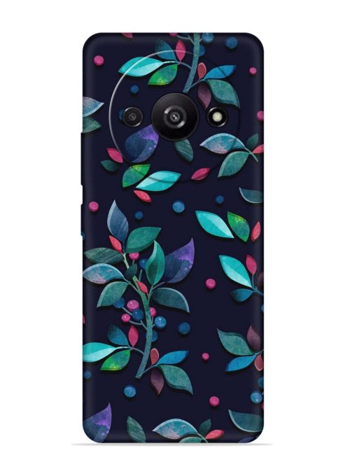 Decorative Watercolor Flower Embossed Soft Silicone Case for Poco C61 Zapvi