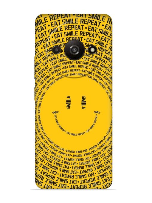 Smiley Embossed Soft Silicone Case for Poco C61 Zapvi