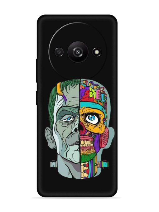 Men Vs Skull Embossed Soft Silicone Case for Poco C61