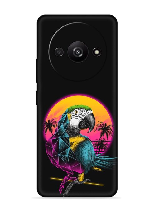 Rad Parrot Embossed Soft Silicone Case for Poco C61