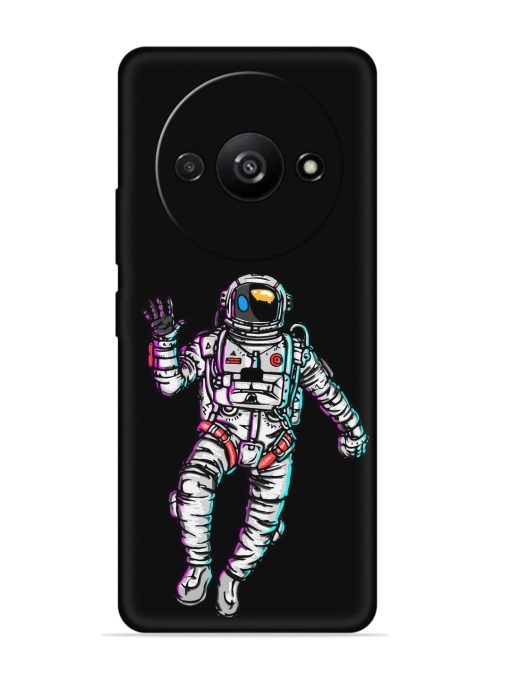 Spaceman Embossed Soft Silicone Case for Poco C61 Zapvi