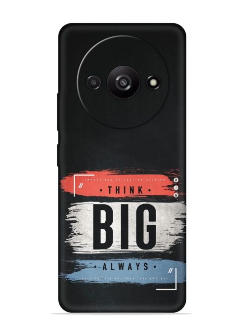 Think Big Always Embossed Soft Silicone Case for Poco C61 Zapvi