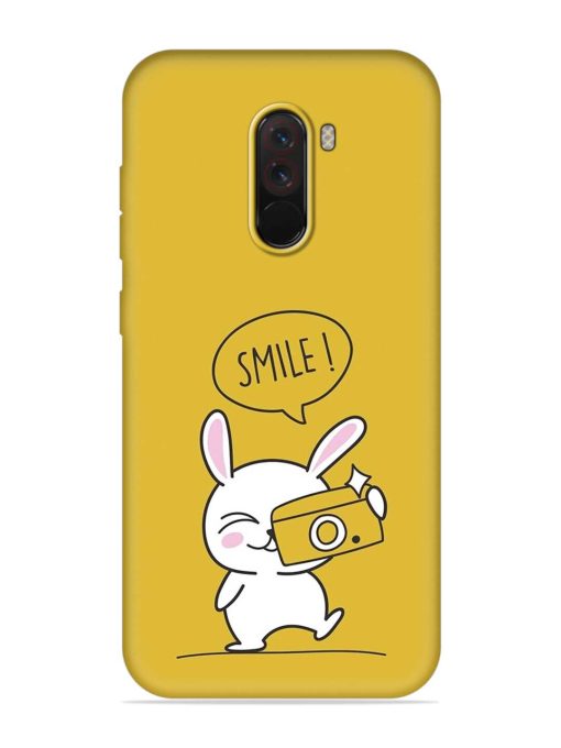 Hey Smile Please Embossed Soft Silicone Case for Poco F1 Zapvi