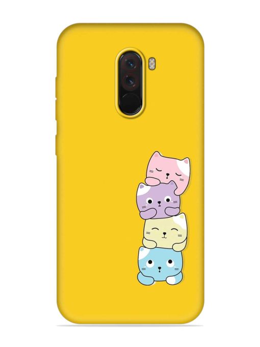 Cartoon Anime Embossed Soft Silicone Case for Poco F1 Zapvi