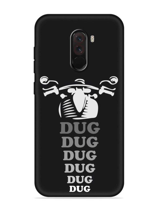 Dug Dug Dug Embossed Soft Silicone Case for Poco F1 Zapvi