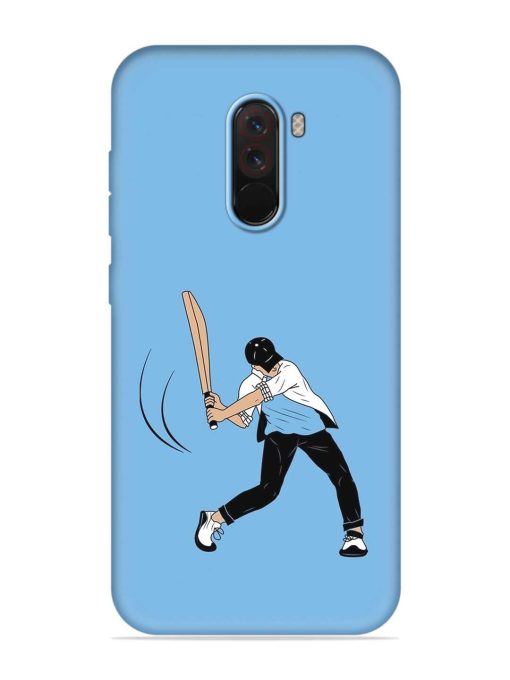 Cricket Gully Boy Embossed Soft Silicone Case for Poco F1 Zapvi