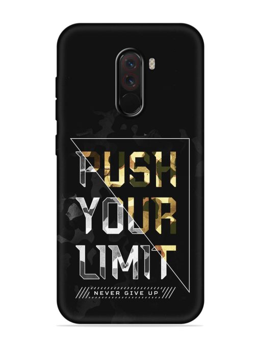 Push Your Limits Embossed Soft Silicone Case for Poco F1 Zapvi