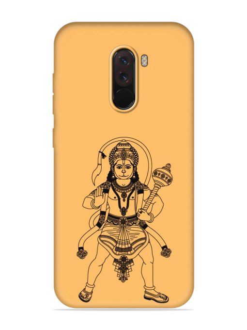 Indian God Hanuman Embossed Soft Silicone Case for Poco F1 Zapvi