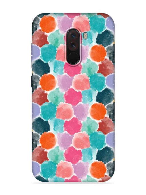 Colorful Seamless Pattern Embossed Soft Silicone Case for Poco F1 Zapvi