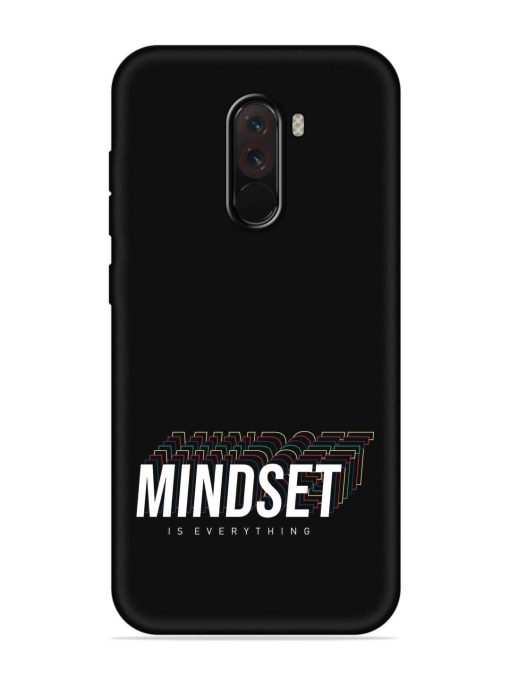 Mindset Everything Slogan Embossed Soft Silicone Case for Poco F1