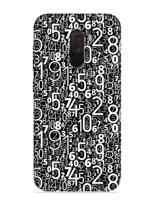 Many Numbers Different Embossed Soft Silicone Case for Poco F1 Zapvi