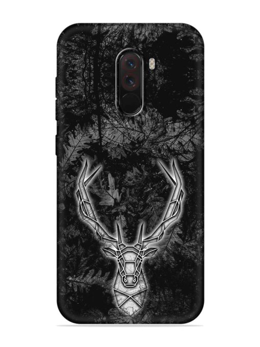 Ancient Deer Embossed Soft Silicone Case for Poco F1 Zapvi